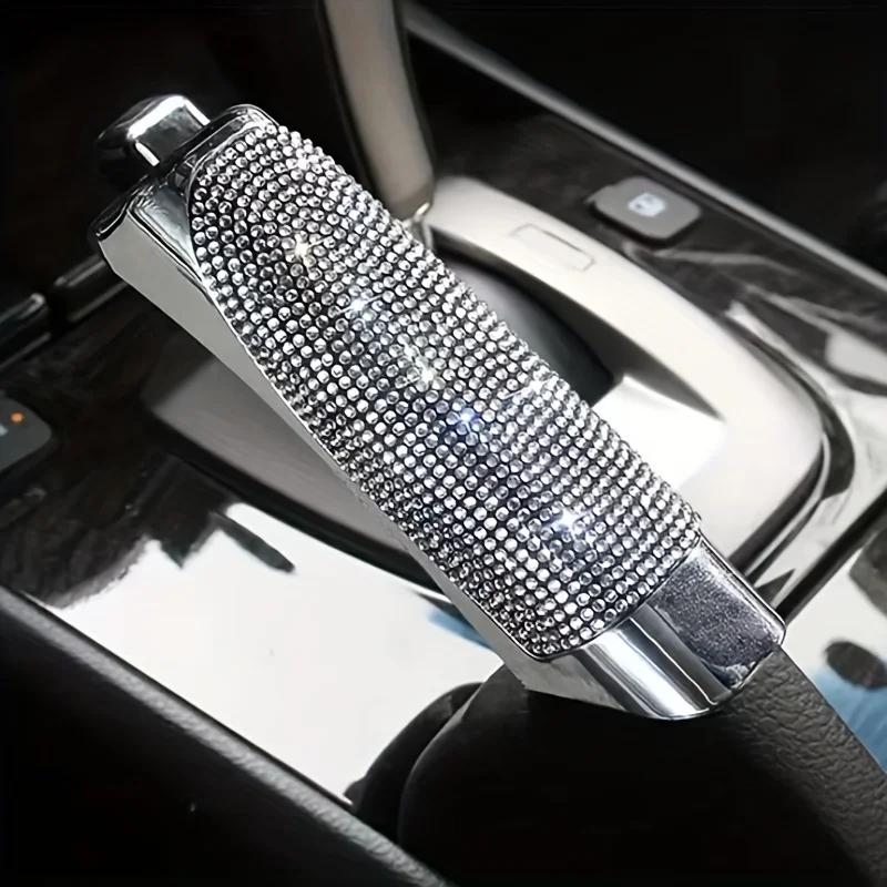 Mânere de frână de mână universale din cristal pentru frâna de mână auto huse anti-alunecare Auto Gear Shift guler Diamond Bling accesorii interior