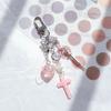 Cross Bowknot Angel Wing Charm Pendant Hanging Decoration for Keys Bag Purse