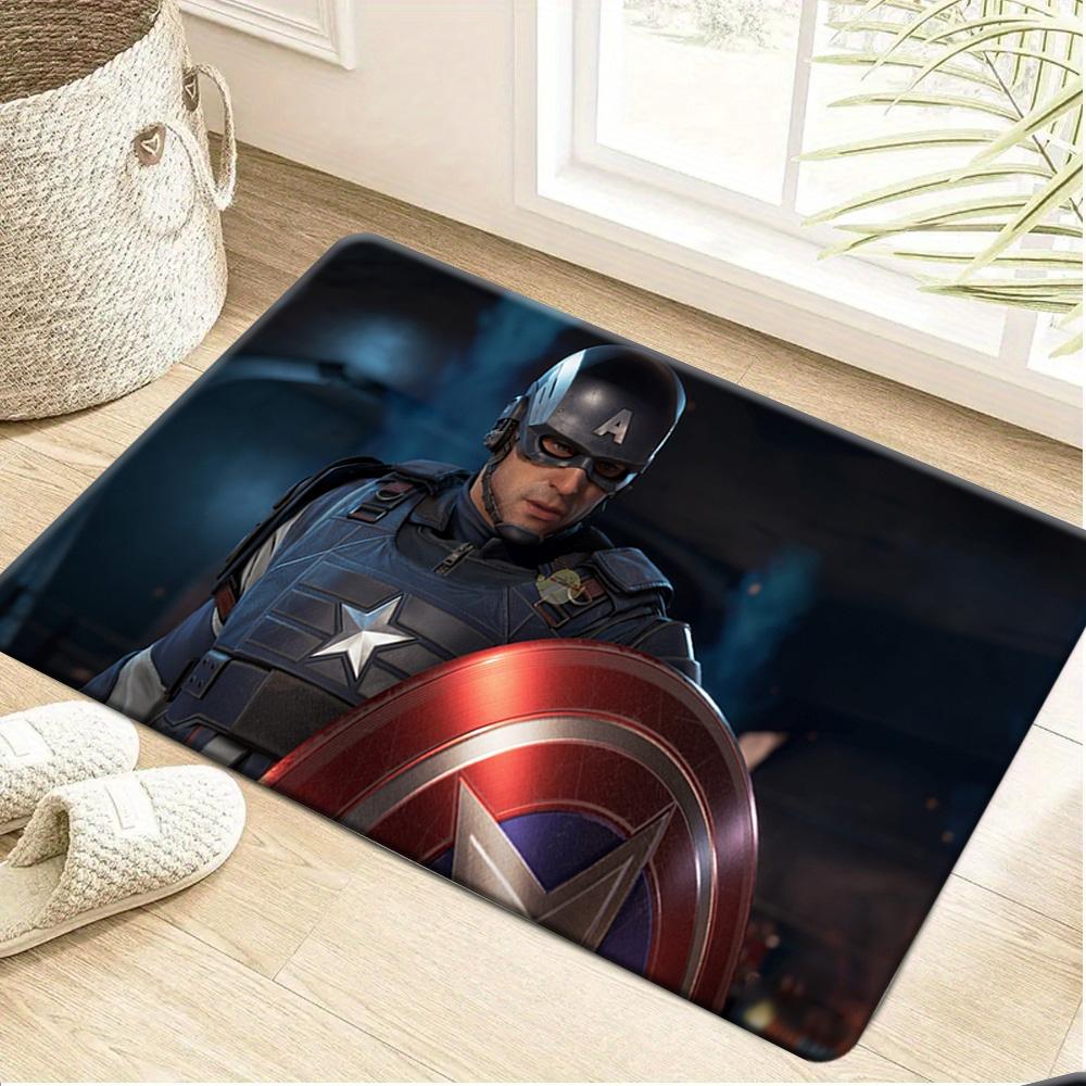 1pc of Marvel Spider- Themed Printed Mat, a Rectangular Rug Made of Machine-Washable Flannel, Suitable As a Decorative Door Ma