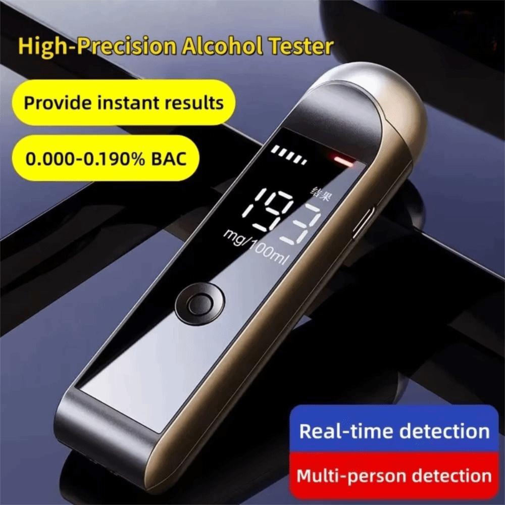 High Accuracy Breath Alcohol Tester Digital Display Professional Breathalyzer Car Driver Safety