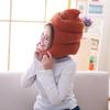 Diadema con Forma de Caca Sombrero de Felpa Gorra de Dibujos Animados con Orejeras Accesorios para Fotos de Cosplay de Halloween