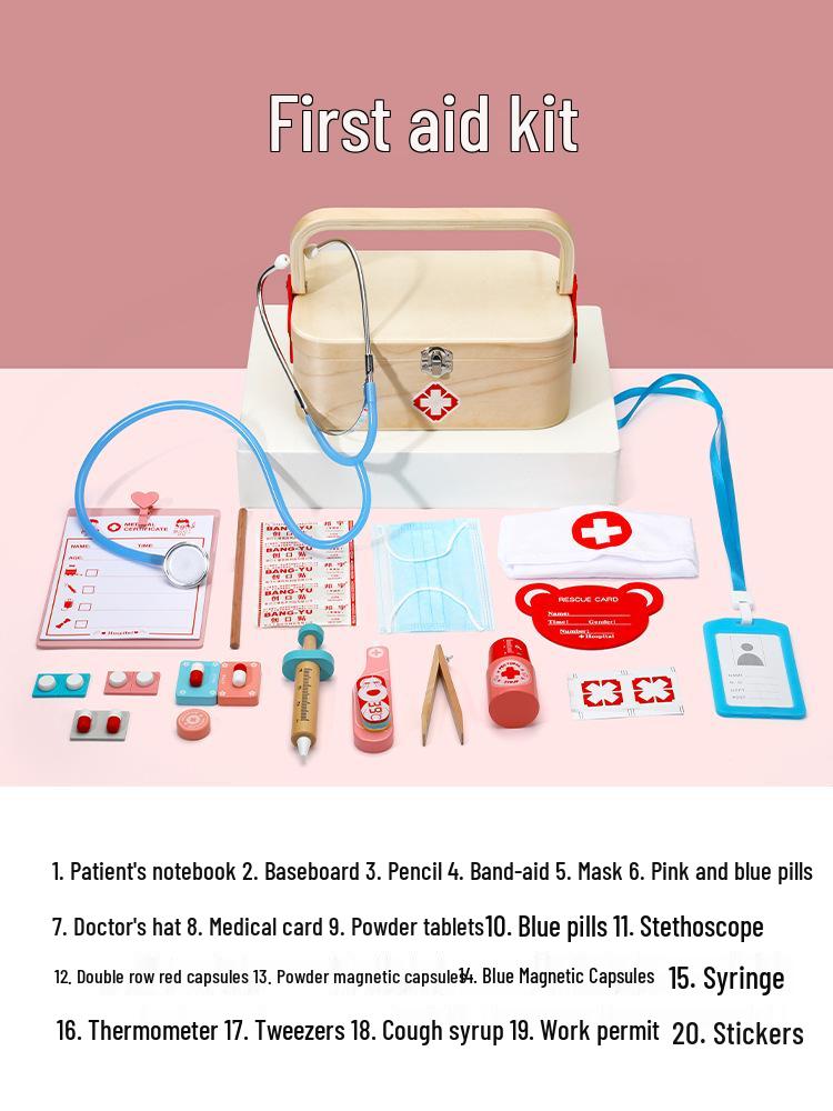 

Деревянный набор для ролевой игры «Доктор и медсестра» для детей 3-6 лет