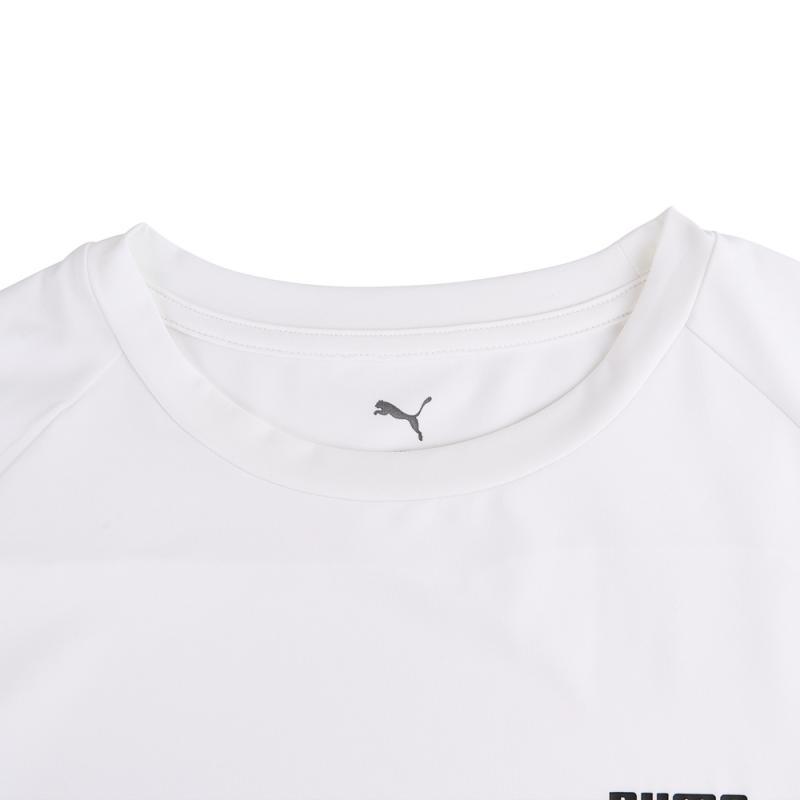 Puma Sports Fashion Casual Round Neck Short Sleeve T-Shirt Women Tops White 690193-02