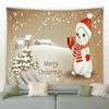Christmas Cartoon Naughty Snowman Tapestry Living Room Sofa Home Decoration Christmas Gift