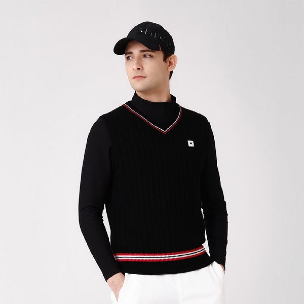 

Onoff Men S V Neck Knit VeSt Of2002gb Black 54