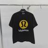 Men Classic Logo Print Short‑Sleeve T‑Shirt Crew Neck Loose Casual Summer Tees Tops