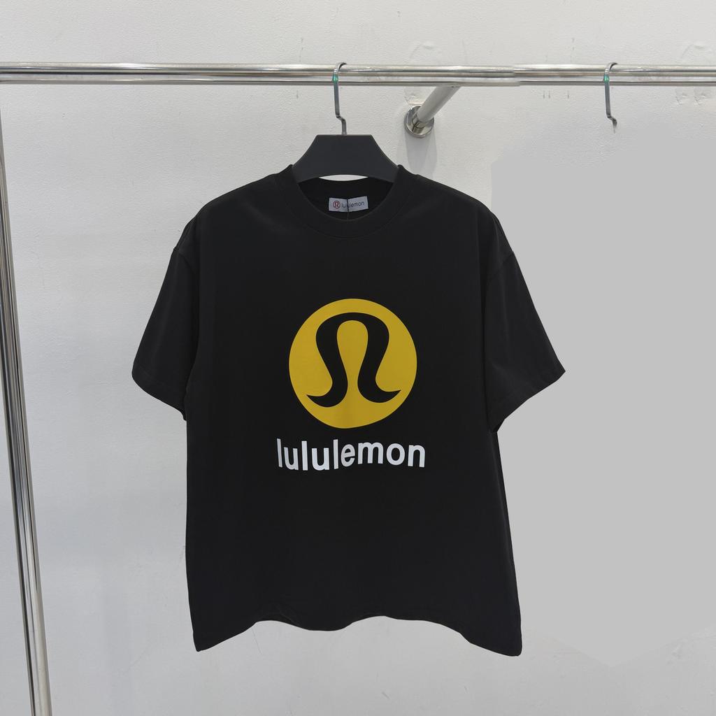 Men Classic Logo Print Short‑Sleeve T‑Shirt Crew Neck Loose Casual Summer Tees Tops