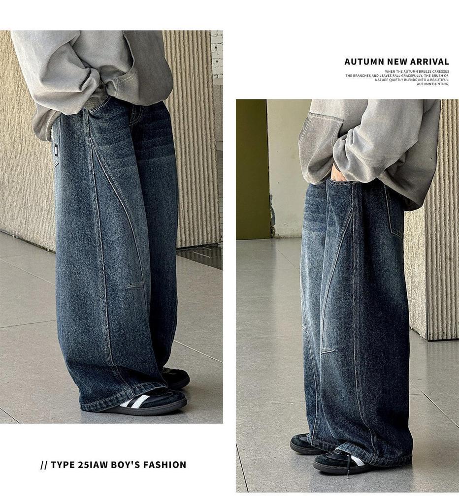 Jeans a gamba dritta da ragazzo - Collezione Primavera & Autunno 2026, Pantaloni lunghi casual per ragazzi più grandi
