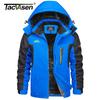 TACVASEN Men's Waterproof Ski Jacket Fleece Lining Warmth Parka Winter Snow Working Outdoors Hooded Coat Rain Shell Windbreaker
