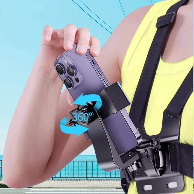 Chest Neck Holder For Mobile Phone, First Person Perspective Live Streaming Neck Holder, Outdoor Live Streaming Phone Holder