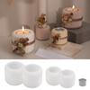 Multipurpose Cylinder Silicone Candlestick Molds for Candle Cup Candle Holder Stand, Silicone Tealight Holder Molds