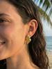 Big Stud Earrings for Women Vintage Gold Statement Chunky Stud Earrings Geometric Lightweight Gold Earring Womens Spring Jewelry