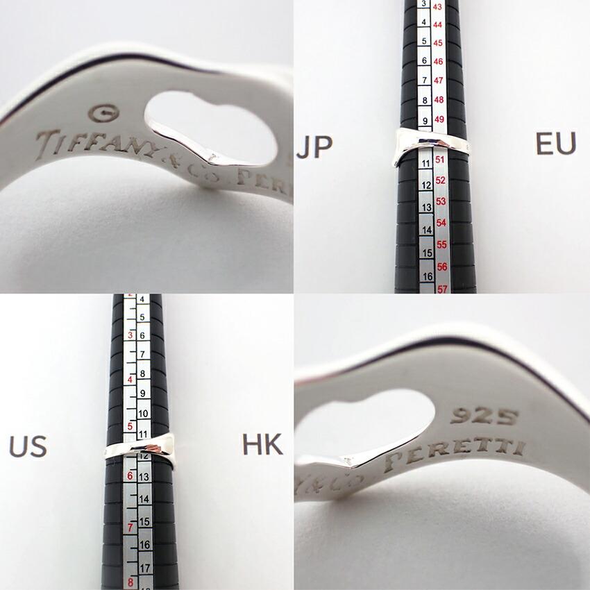 [Used] TIFFANY 925 Open Heart Ring / Size 10 / J47-3