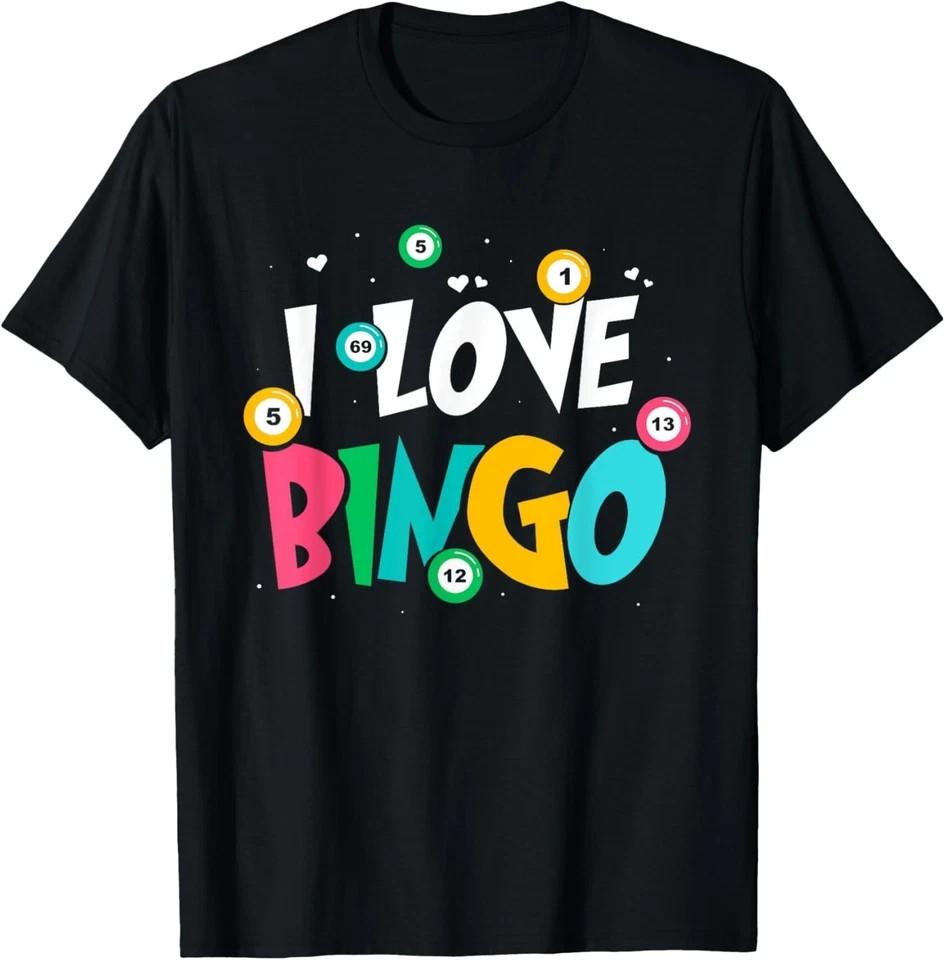 I Love Bingo Game Lover Player Humor T-Shirt