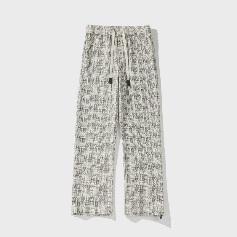 2024 Autumn Large White Corduroy Dirty Pants, Sizes M-5X