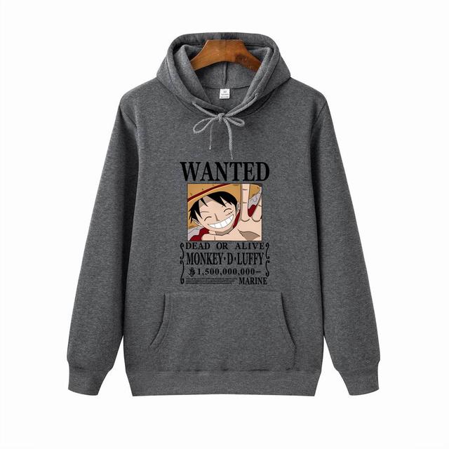 New Cartoon Anime One Piece Winter Manga Hoodie Men Casual Streetwear Luffy Cool Zoro Sweatshirt Graphic Hip Hop Hoody Unisex