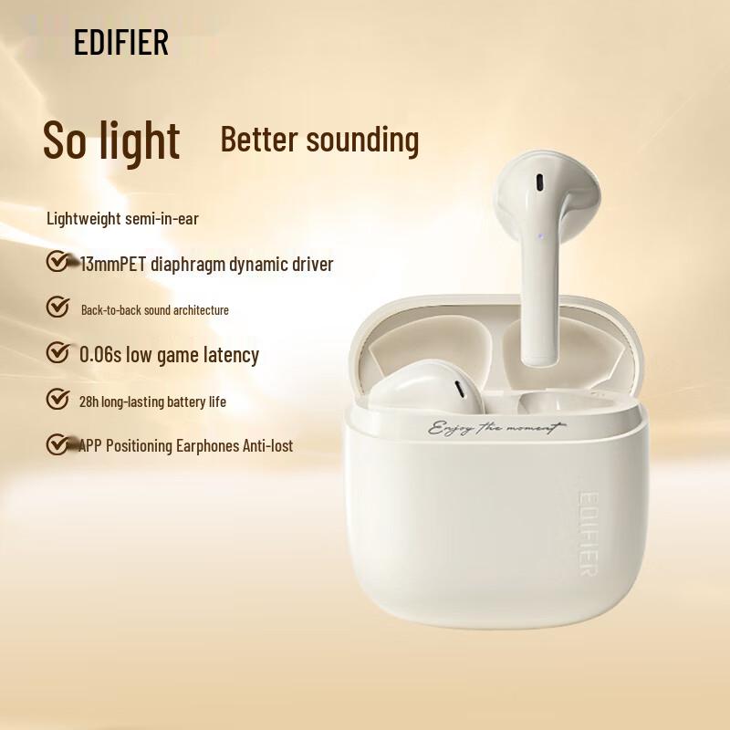 

Edifier Huazai Zero Air True Wireless Semi-in-ear Bluetooth Earbuds