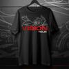 T-shirt Moto Victory Vision Tour 2008-2018 per Motociclisti da Turismo Vendita Ristampa T-shirt Unisex
