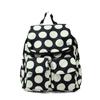 VITAFELICE Damen Rucksack aus Nylon mit 10 Taschen (vnsb-726z) (Punktmuster)