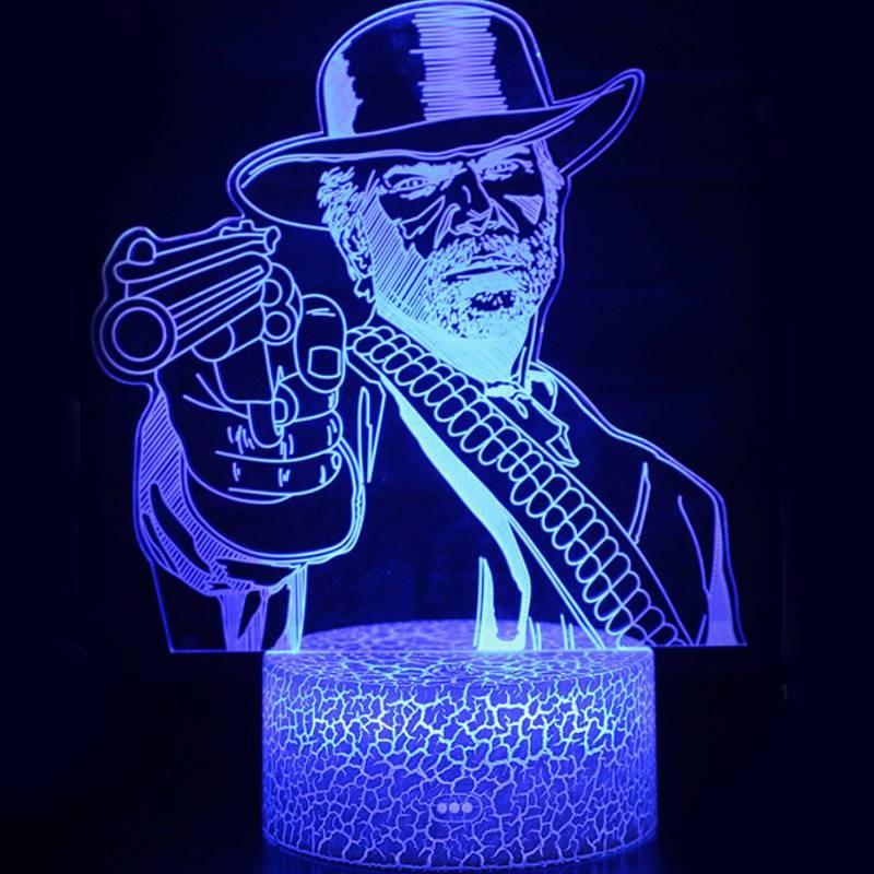 Creative 3d Colorful Touch Led Night Light For Wild West Game Series Perfect Gift
