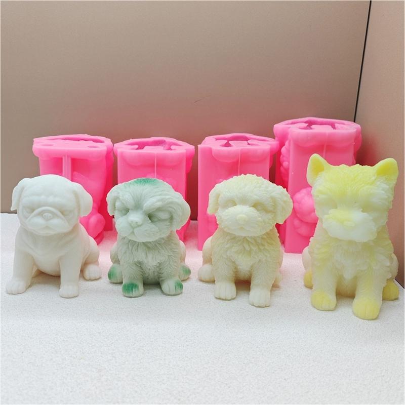 Artistic Dog Silicone Mold for Children Creative Dog Silicone Mold for Handmade Soaps Candle and Scented Gifts