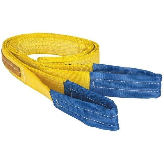 Bestselling CE Certified 12 Tons 2-Ply Flat Ribbon Webbing Sling High Quality Polyester Lifting Strap Eye & Eye Style Choker End