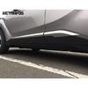 For Toyota CHR C-HR 2016-  Carbon Fiber Door Side Line Strip Body Skirt Molding Trim Sticker Accessories Car Styling