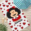 Anime Mafalda Towel Polyester Beach Towel Quick Dry Sand Free Bath Towel for Summer Pool Travel Vacation