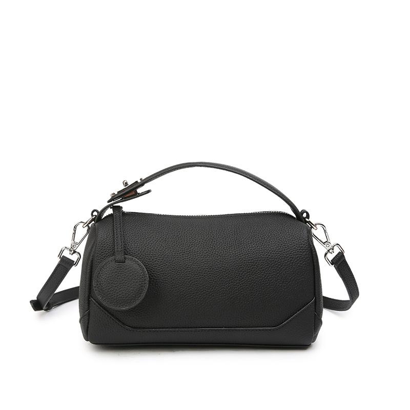 Genuine Leather Pillow Bag Women's Summer Bag Cowhide Crossbody Bag Fashionable Mom Bag Hand-held Small Bag