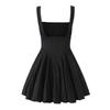 Autumn European & American Style Sleeveless Waist-Slimming Short Dress