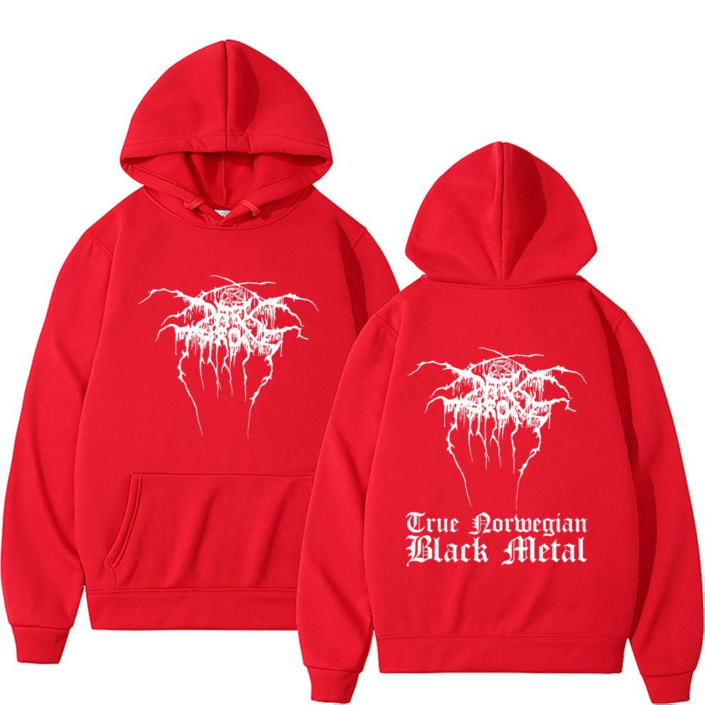Vintage Darkthrone True Norwegian Black Metal Hoodie Mayhem Pullover Herren Damen Klassisch Death Black Metal Rock Sweatshirt
