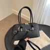 Winter 2024 Retro Korean Niche Women's Bowling Bag - Large Capacity Underarm Style