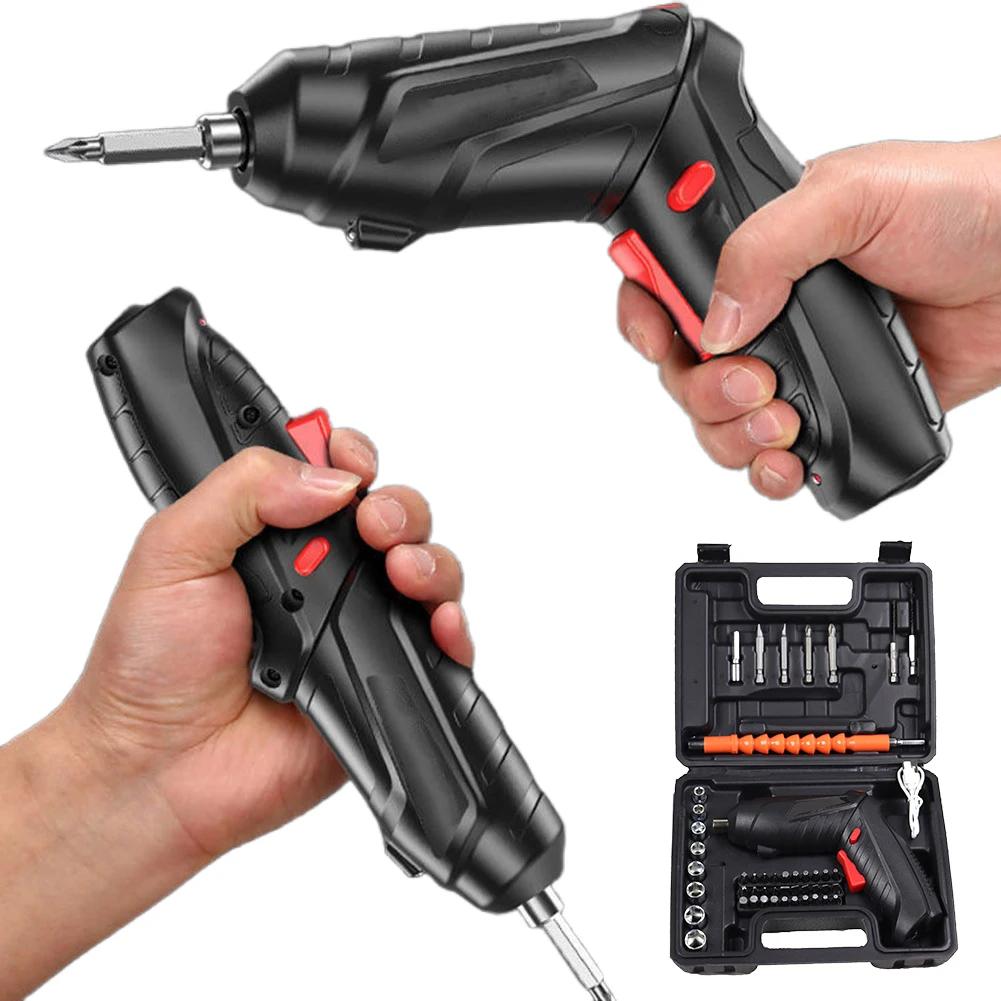 3.6v Power Tools Set Household Maintenance Repair 1800mAh Lithium Battery Small Handheld Drill Lithium Nut Gun
