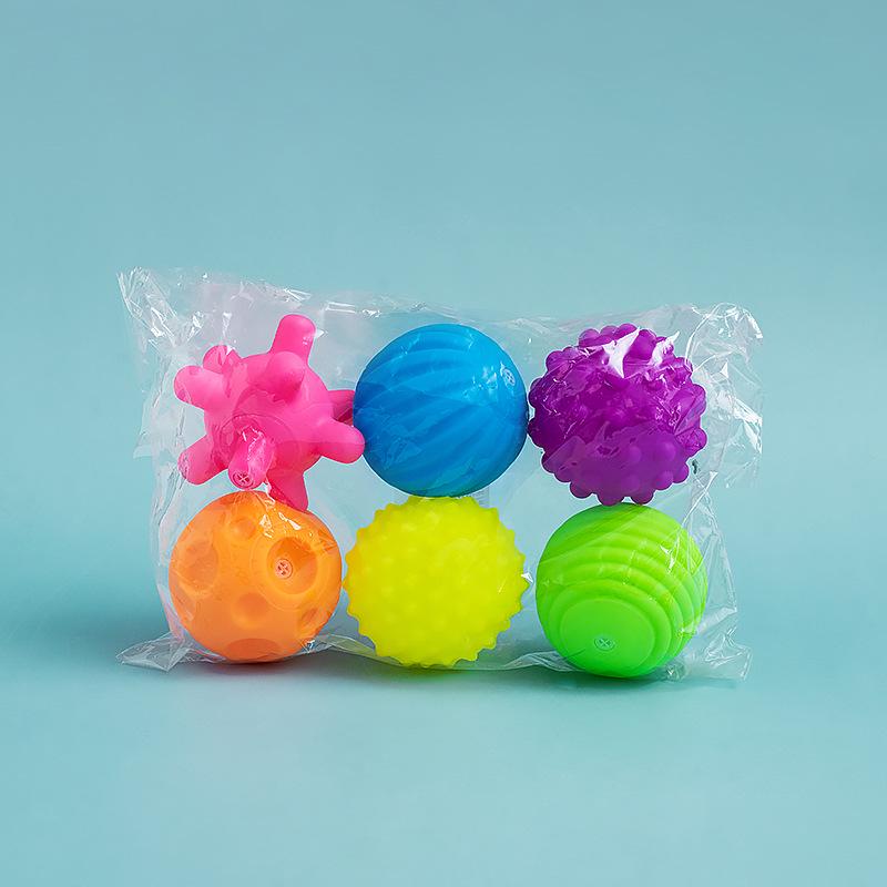 Infant Tactile Sensory Soft Rubber Grip Ball Toy for Bathing and Massage