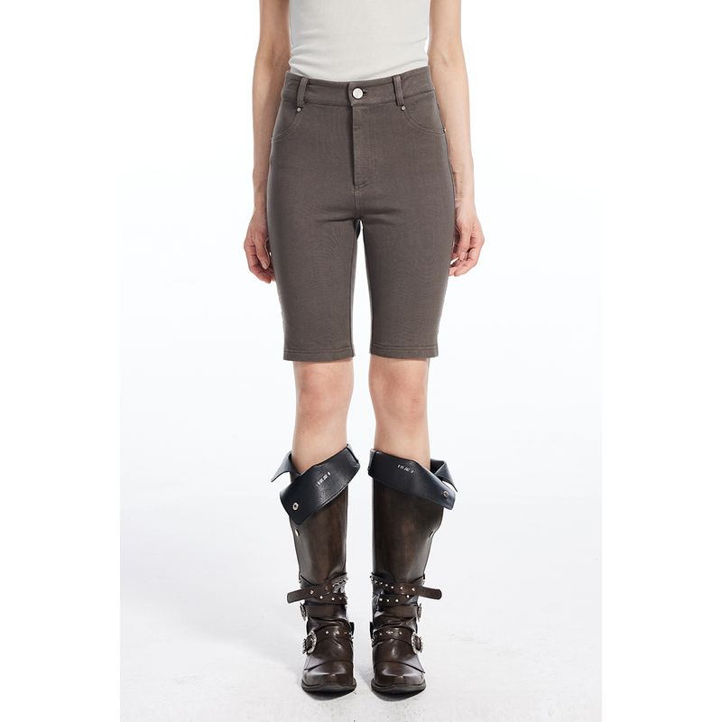 Silm High Waist Hip Lifting Stretch Cycling Leisure Shorts