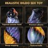 Vibrator vibrator telescopic de 10 inch Jucării sexuale pentru femei Penis realist Dildouri vibrante uriașe din silicon moale Stimulare anală la punctul G