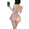 Sex Underwear Sexy Mesh Hollowed Lace Fluttering Skirt Pink Pure Desire Cute Bud Skirt