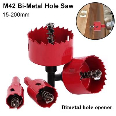 1Pcs Durable 15-200mm M42 Bi-Metal Hole Saw HSS Steel DIY Bimetallic Hole Opener Wood Tool for Metal Iron Aluminum Plastic