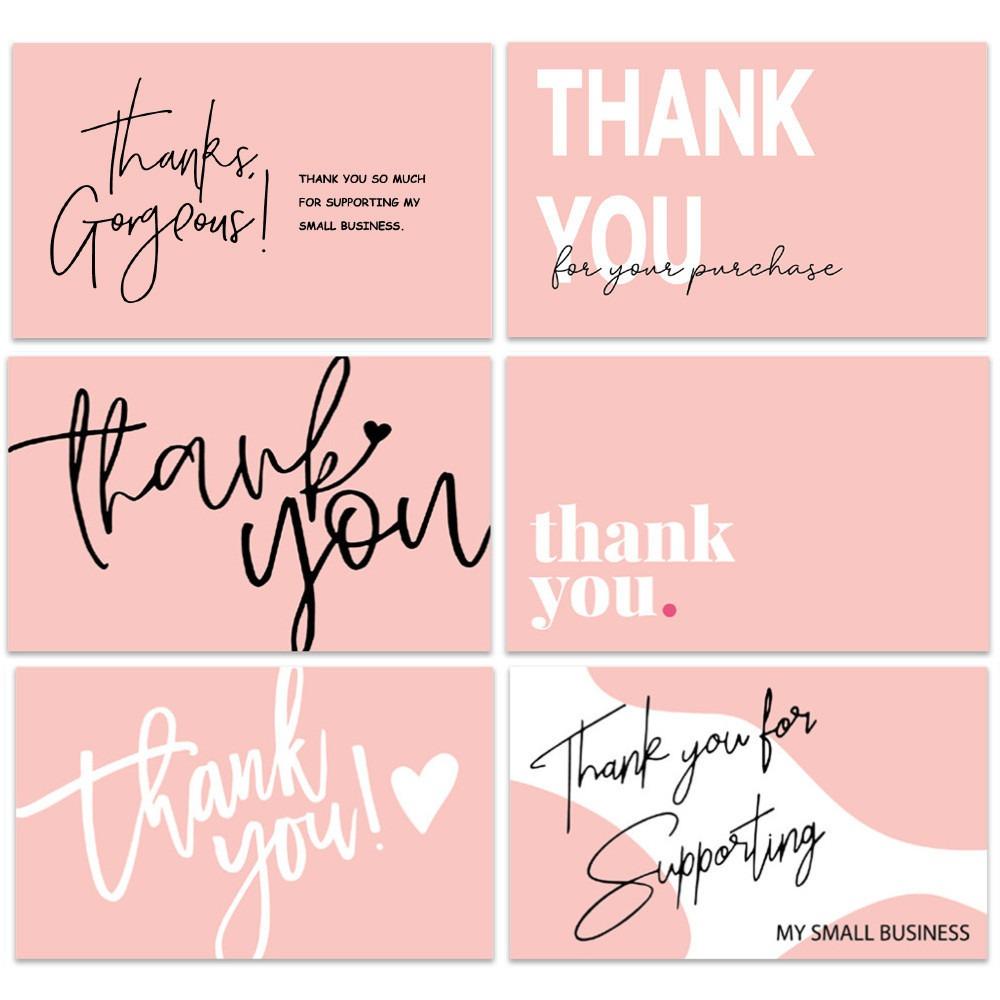 50PCS Thank You Cards Small Business Gift Cards Wedding Thank You Card HK02