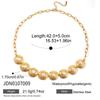 Womens Titanium Steel Pearl Jewelry Set Clover Bracelet Clavicle Necklace Fashion
