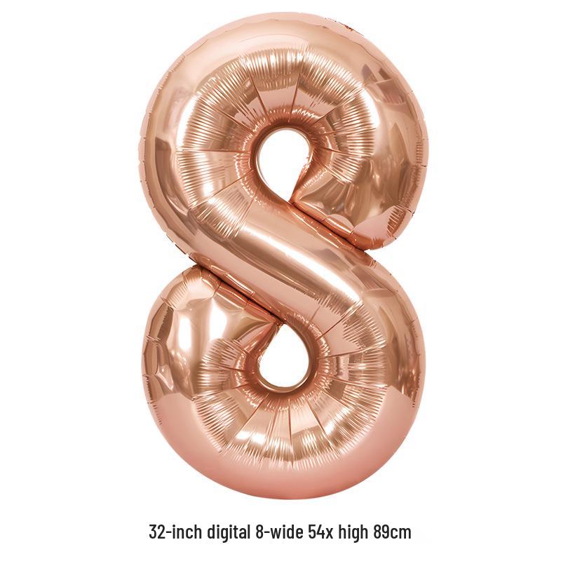 32-Inch White Number '40' Birthday Balloon, Aluminum Foil Party Decoration Prop