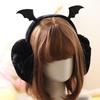 Girls Cartoon Demon Wings Shaped Steric Earmuff Warm Plush Winter Earwarmer Ear Protecting Supplies for Girlfriends