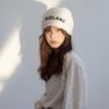 Hats Letters Autumn and Winter Confinement Hats  Showing Face  Versatile Wool Hats  Cold Hats  Piles of Hats Trendy