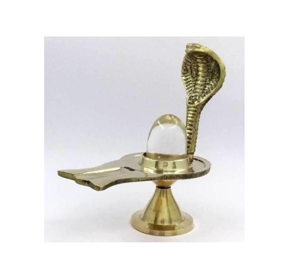 Кварцевый Шивлинг с Джалхари, Pure Sphatik Quartz Shivling With Jalhari, Kalyan Puja