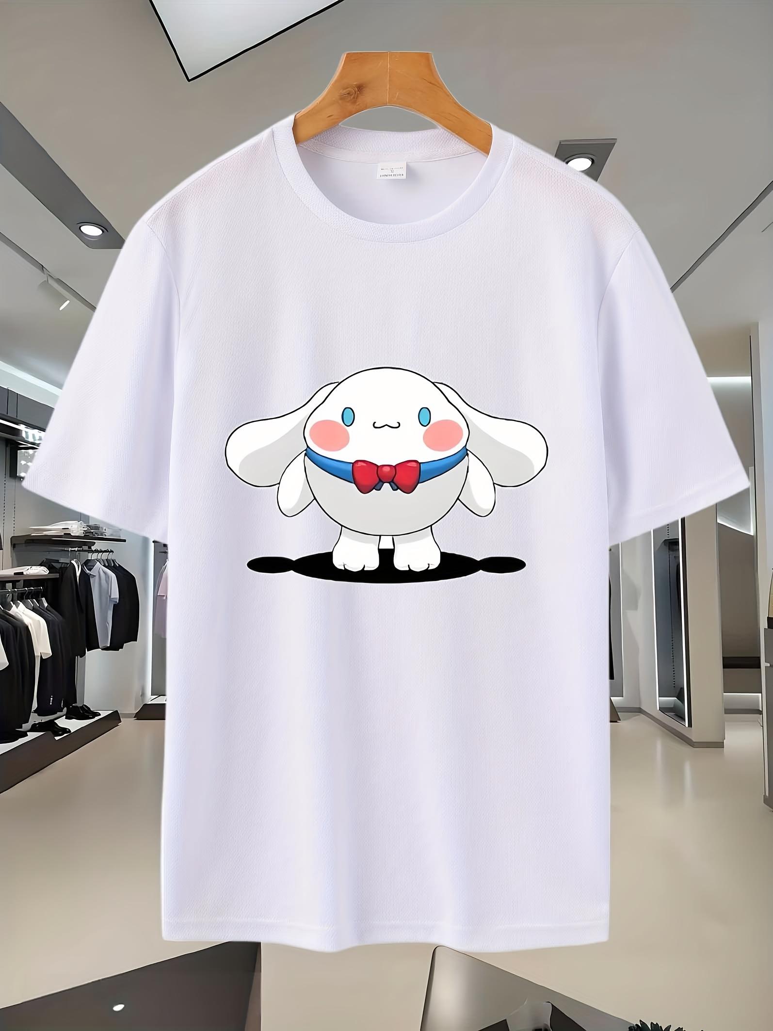 

5E 2025 New Design Breathable Mesh Sport T-shirt - Black Casual & Athletic Short Sleeve Tee with Playful Cartoon Graphic Print XL