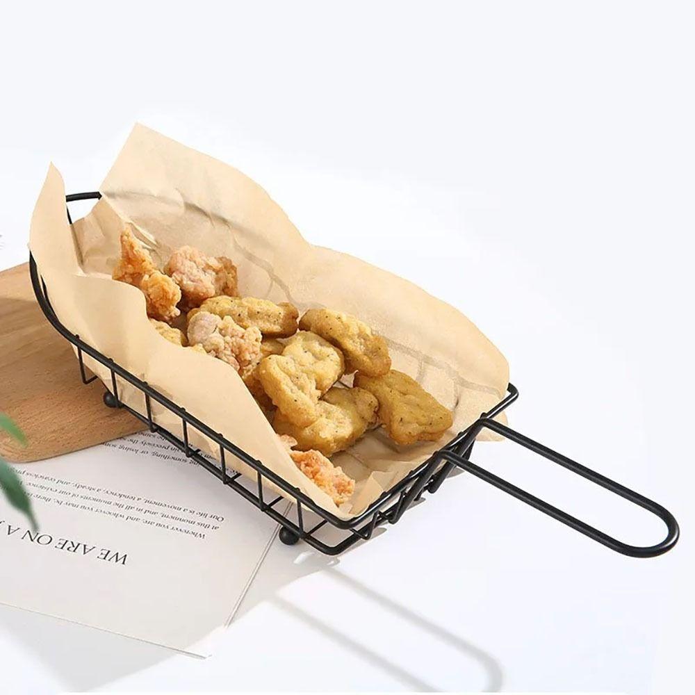 1Pcs Home BBQ Kitchen Tool Frying Tray Food Storage Container French Fries Holder Fryers Basket