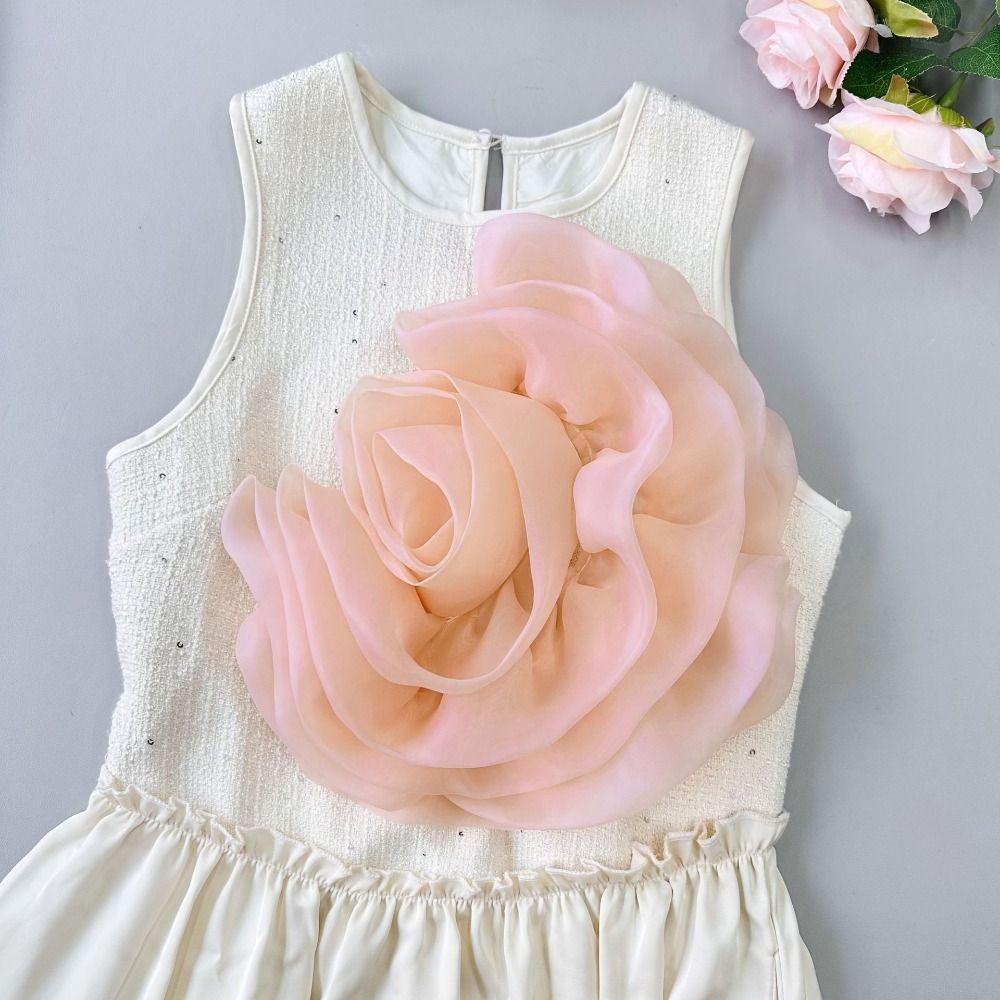 Aplicatie Haine Stratificat Floare de Piept Aplicatii Haine Organza Aplicatie Floare Mare Cusut