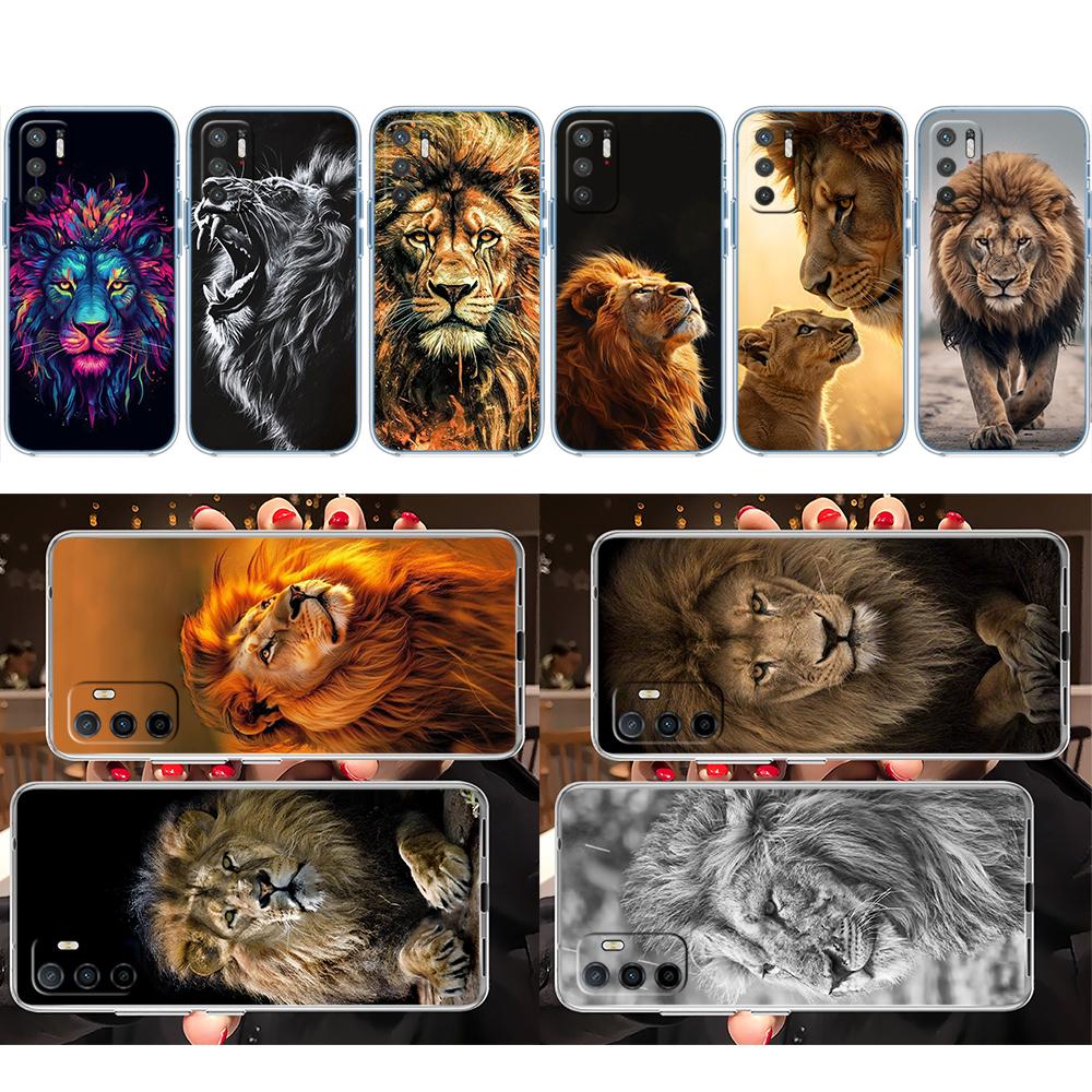 CJ6 Animal lion Transparent Phone Case for LG K22 K30 K40 K40S K41 K42 K50 K50S K51 K51S K52 K61 K62 K71 K92 Q60 Q61 V40 V50 V60