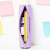 Pencil Shape Pen Bag Silicone Stationery Organizer Multi-functional Stationery Pouch  Gift