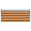 Raised Bed Light Brown 98 X 50 X 36 Cm Galvanized Steel